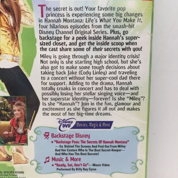 Set 3 DVD Hannah Montana Pop Star Profile Life's You Make Both Worlds 3D Concert - Picture 11 of 16